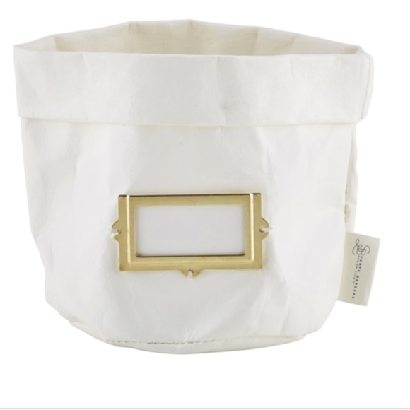 SANTA BARBARA DESIGN: Set of 2 White Washable Paper Sturdy Holders - Picture 2 of 10